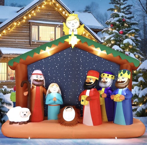 8ft inflatable nativity scene - 8ft,