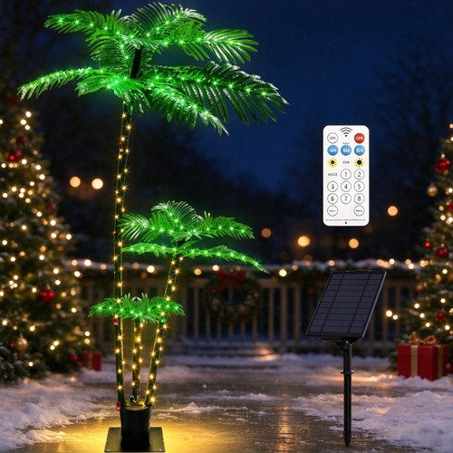 6ft led christmas palm - palm, tree