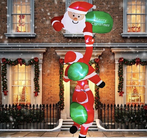 8ft inflatable climbing - inflatable, santa