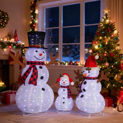 47in christmas lighted snowman - lighted,