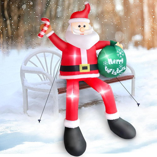 Inflatable sitting santa - inflatable,
