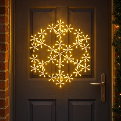 49cm snowflake light warm - snowflake,