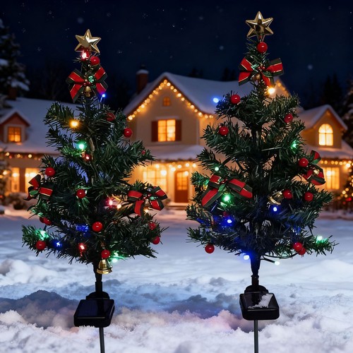Solar christmas trees - solar,