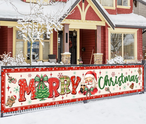 Merry christmas banner large - banner,
