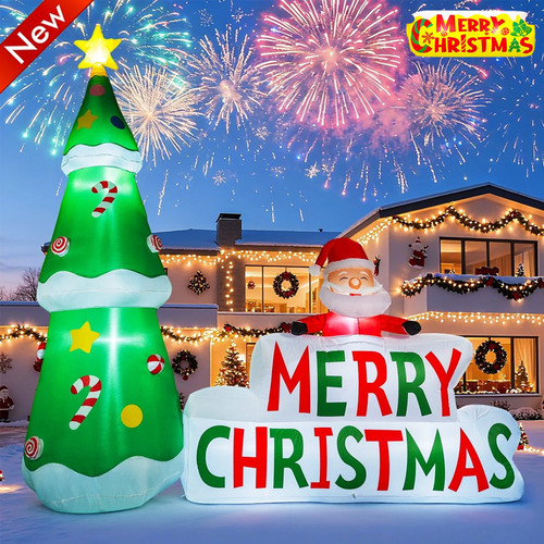 7ft christmas inflatable - 7ft,