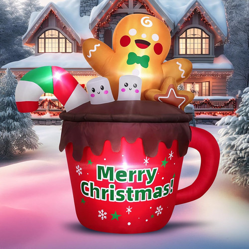 6ft christmas inflatables - christmas,