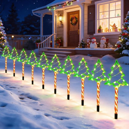 Pack solar christmas tree - 10,