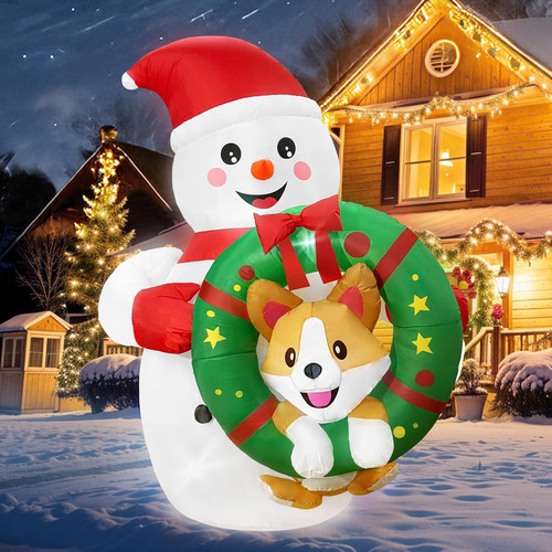 6ft snowman inflatable - 6ft,
