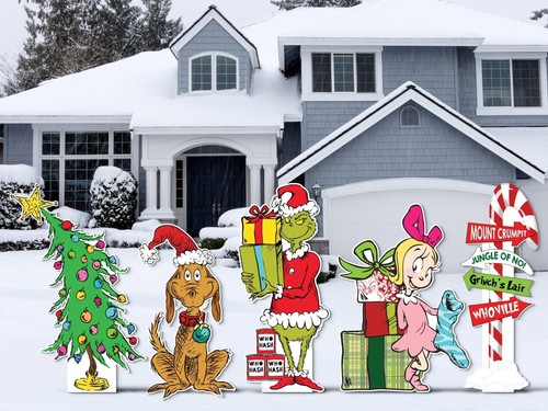 Grinch with gifts christmas