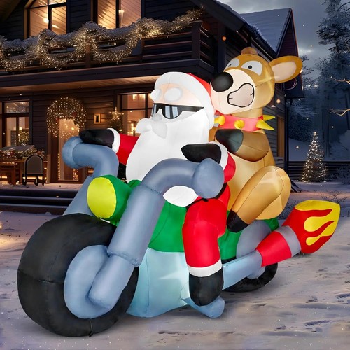 7ft christmas inflatable santa - 7ft,