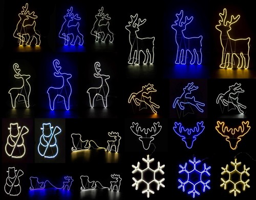 Neon rope lights silhouette - neon,