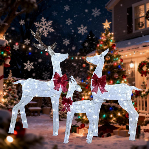 Pcs christmas reindeer - 3,