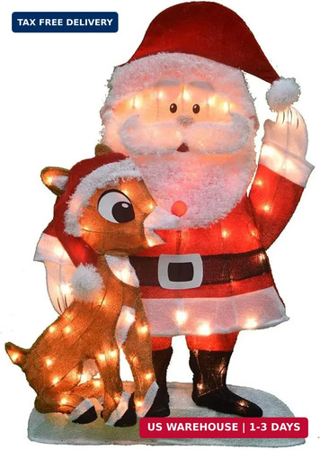 Inch pre lit santa - 32-inch, and