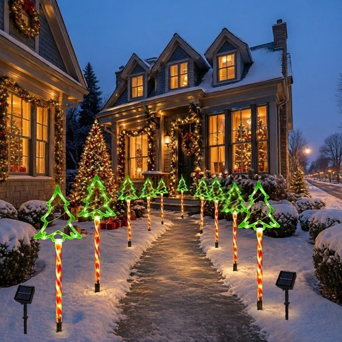 Pack solar christmas tree - christmas,