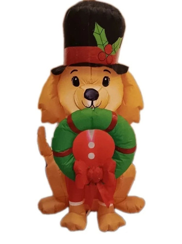 Christmas inflatable dog with - inflatable,