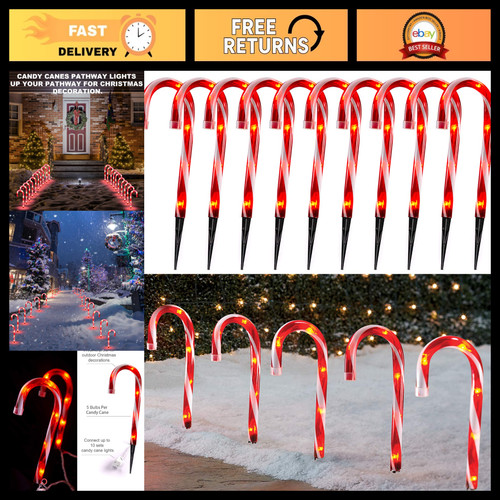 Pack lighted candy cane - pack,