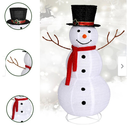 Led lighted snowman - lighted,
