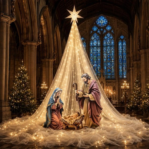 Piece christmas nativity - piece,