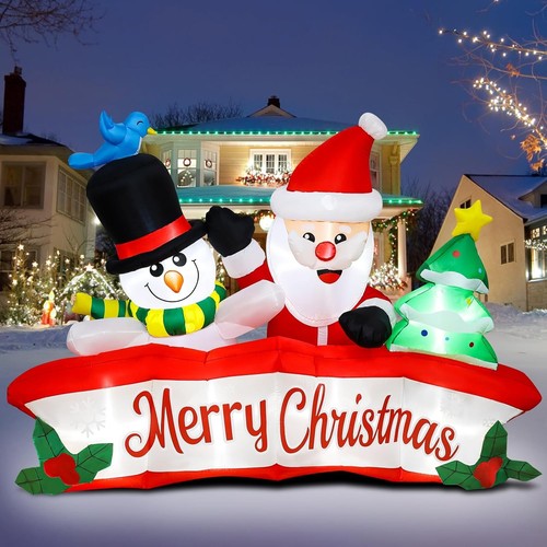 8ft long inflatable santa - long,