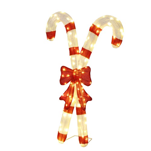 Lighted candy cane red - cane, &