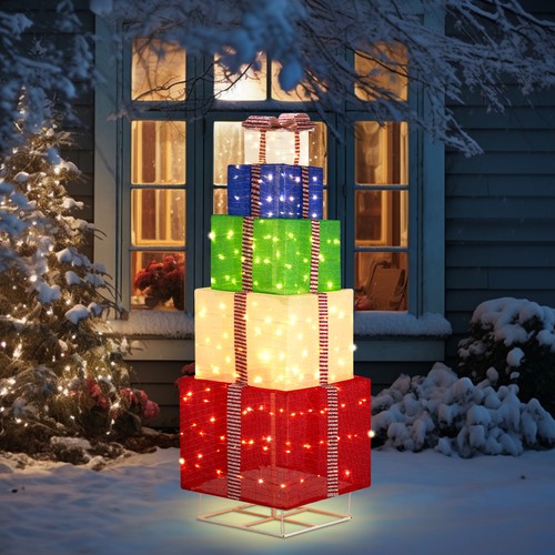 Christmas gift boxes - christmas, tower