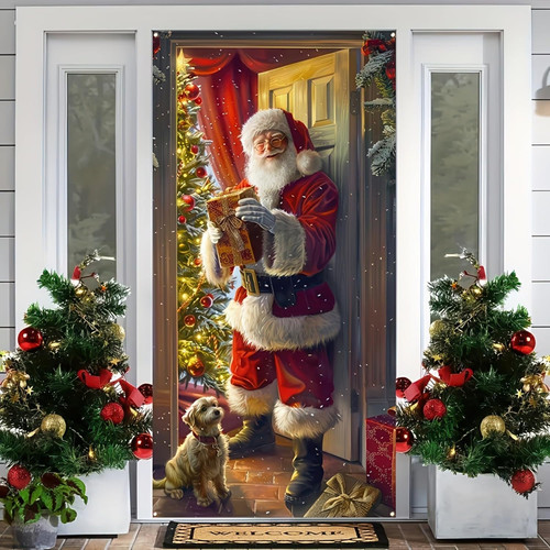 Christmas santa claus door - santa,