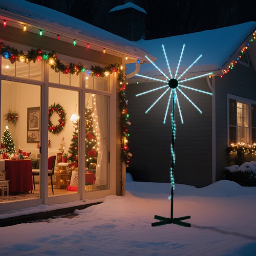 Lighted firework 3ft with - firework, 8.3ft