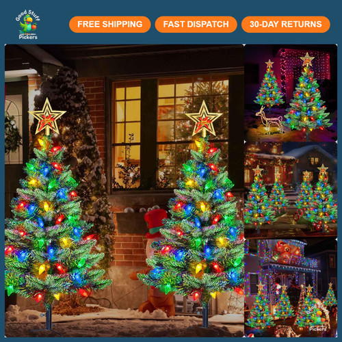 Set solar christmas trees - 2,
