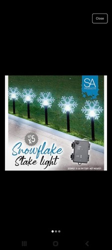 Set snowflake stake - of,
