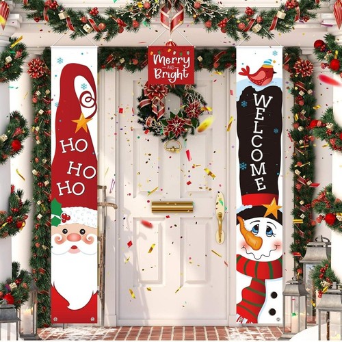 Christmas porch decorations - christmas,