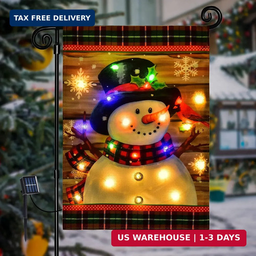 Lighted christmas snowman - lighted,