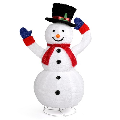 4ft lighted christmas snowman - christmas,
