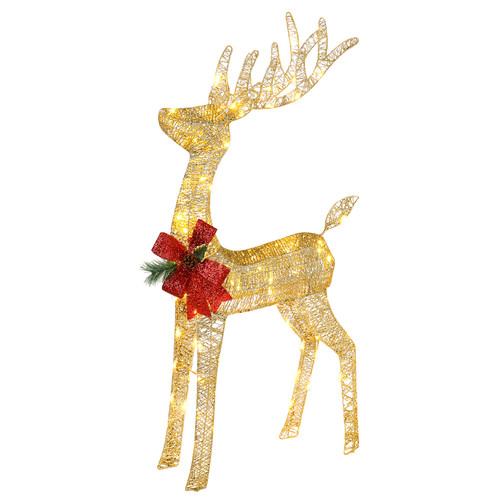 Lighted christmas reindeer - lighted,