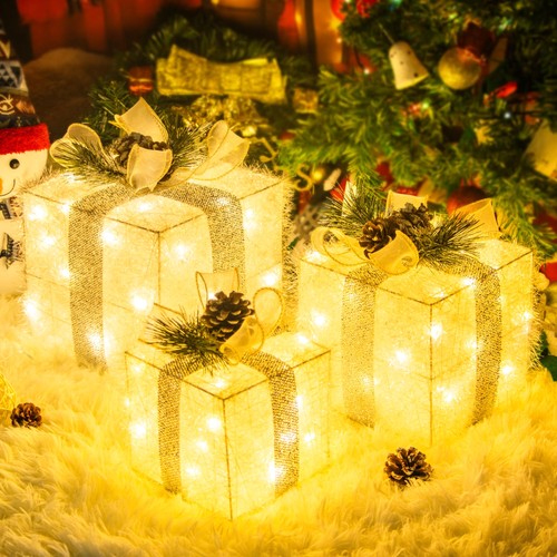 Set christmas lighted - set,