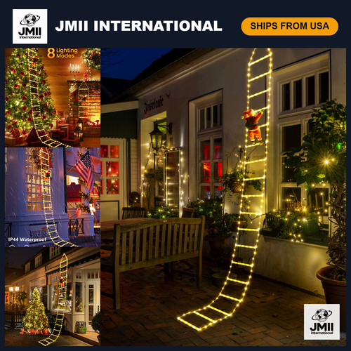 10ft led christmas ladder - 10ft,