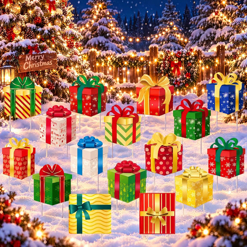 Pcs christmas yard stakes - 16,