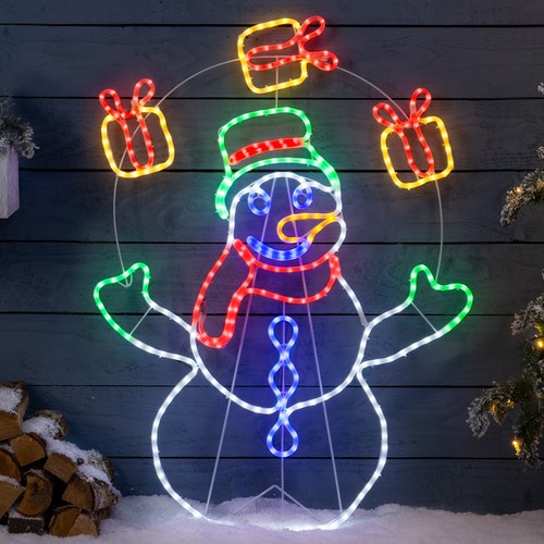 Snowman rope light outdoor - light,