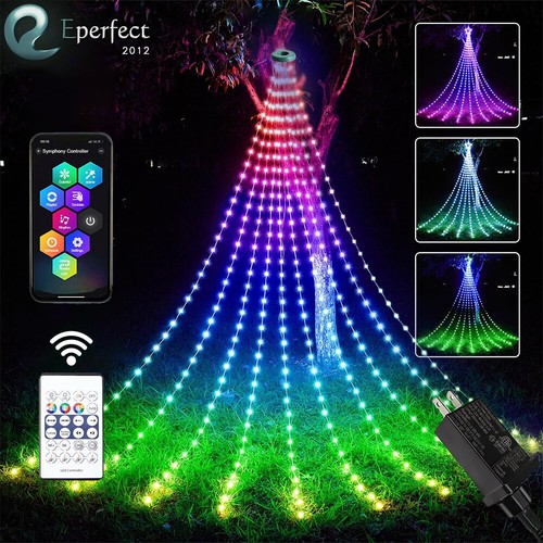 Christmas tree waterfall - christmas,
