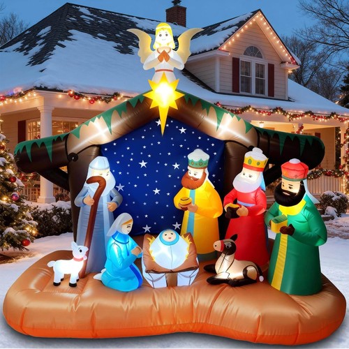 8ft inflatable nativity - 8ft,