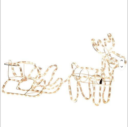Christmas reindeer sleigh - reindeer,