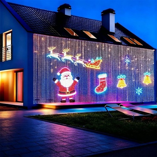 Led christmas curtain light - led,
