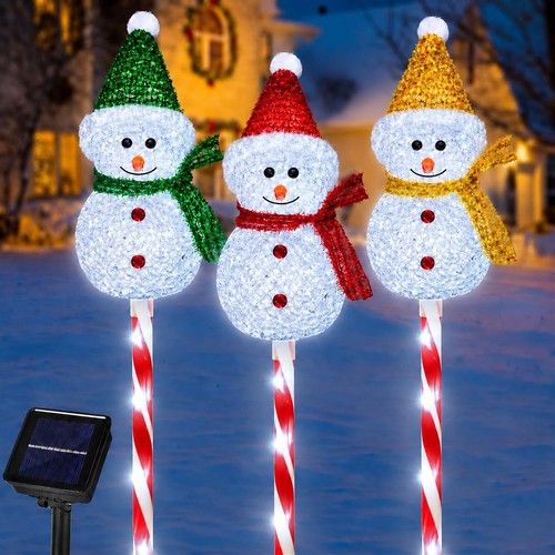 Snowman solar christmas - solar,