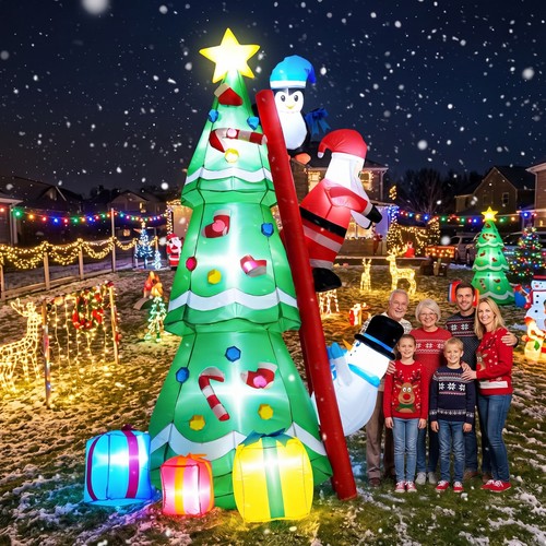 8ft christmas inflatables - christmas,