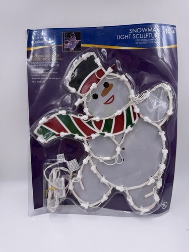 Holiday time snowman light - holiday,