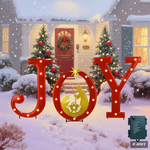 Lighted christmas decorations - lighted,