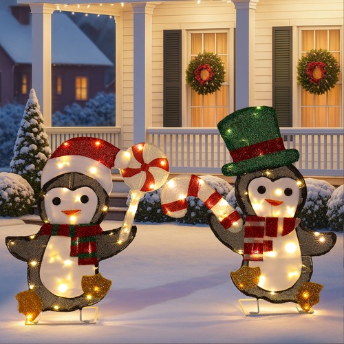 Set lighted penguin - 2, 2d