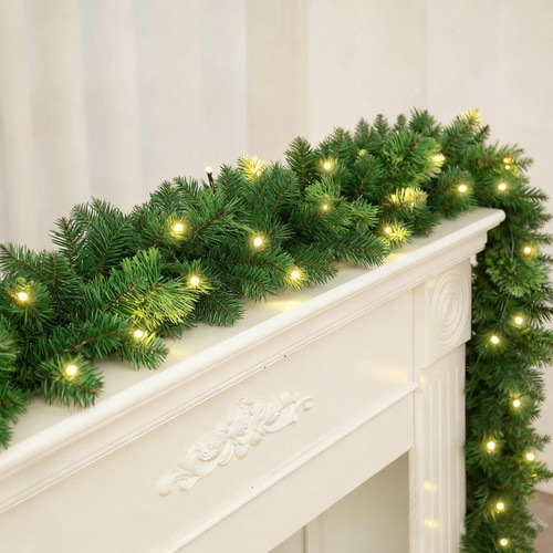 10ft christmas garland indoor - 10ft,