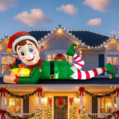 10ft christmas inflatable - christmas,