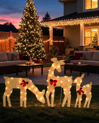 Piece lighted reindeer - piece, 2d