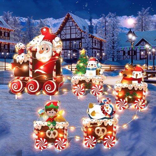 Christmas train decorations - christmas,